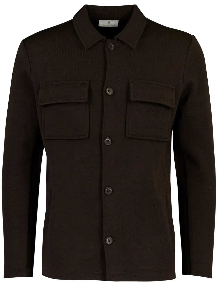 Overshirt Thomas Maine bruin