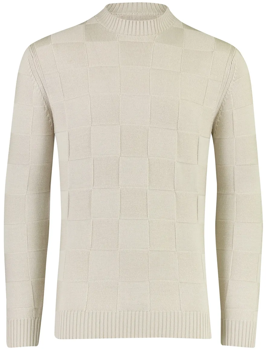 Thomas Maine turtleneck trui beige