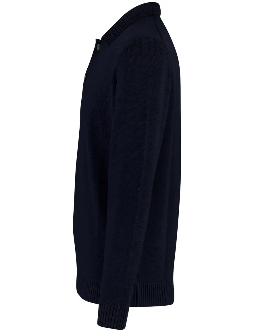 Thomas Maine half zip trui donkerblauw