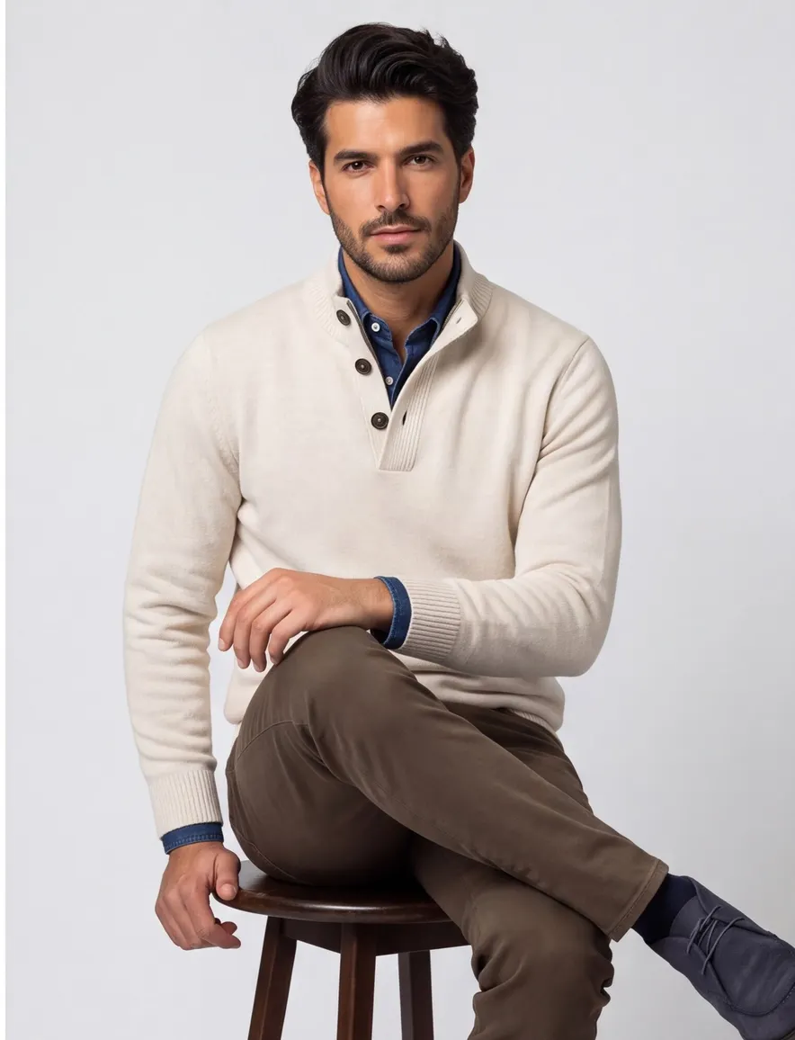 Trui Thomas Maine beige