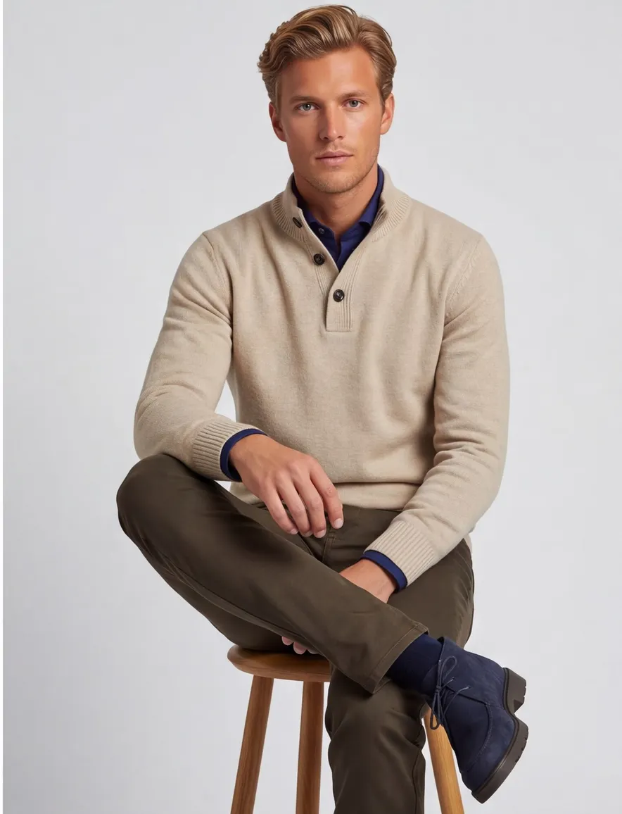 Trui Thomas Maine beige