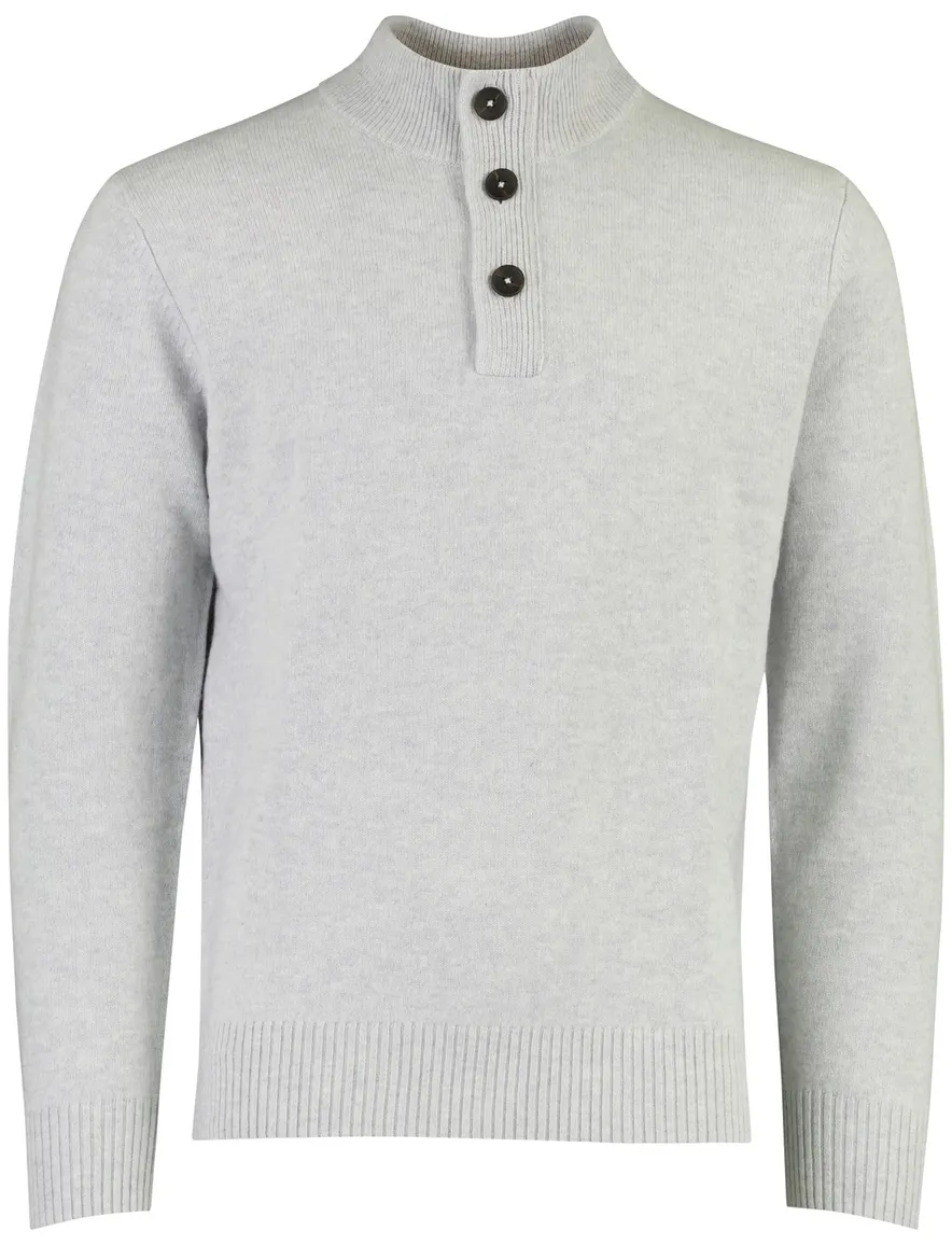 Thomas Maine grijze gemeleerde half zip trui