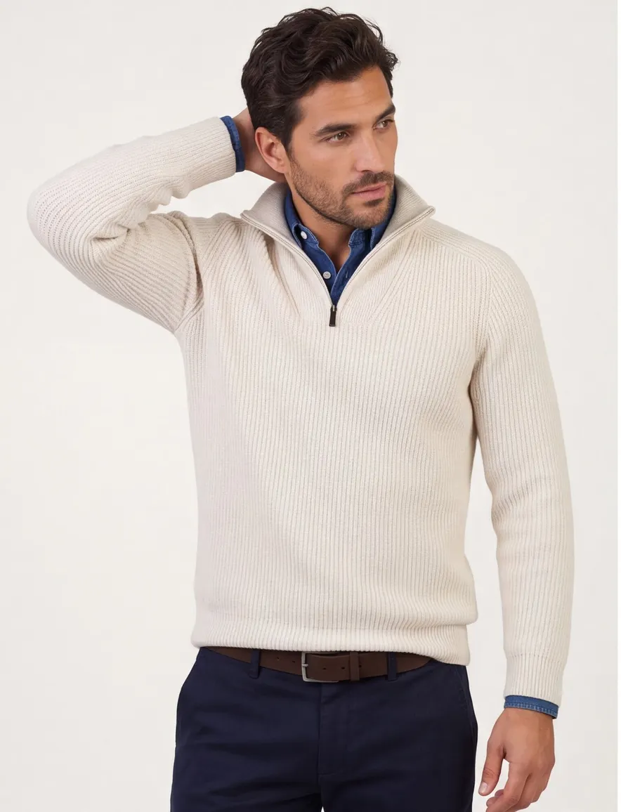 Trui Thomas Maine beige