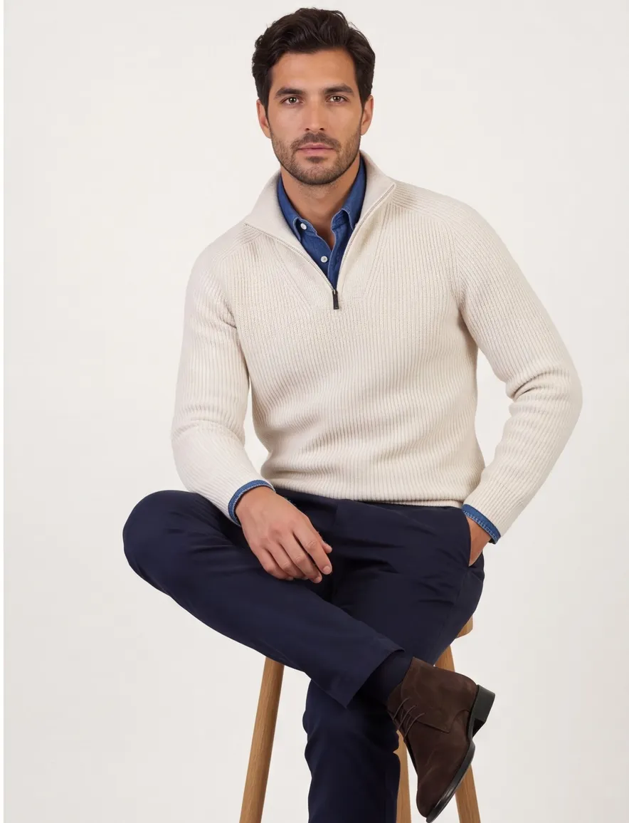 Trui Thomas Maine beige