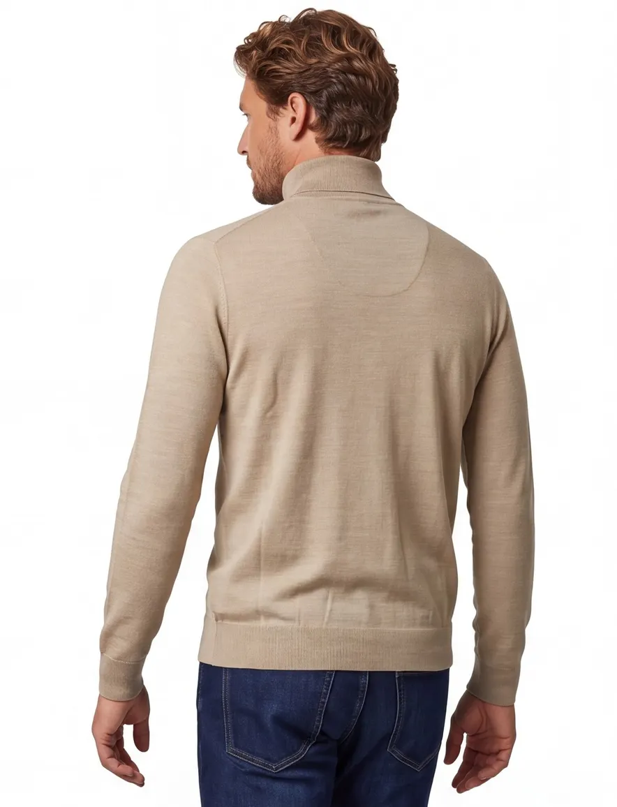 Thomas Maine coltrui beige merinowol gebreid