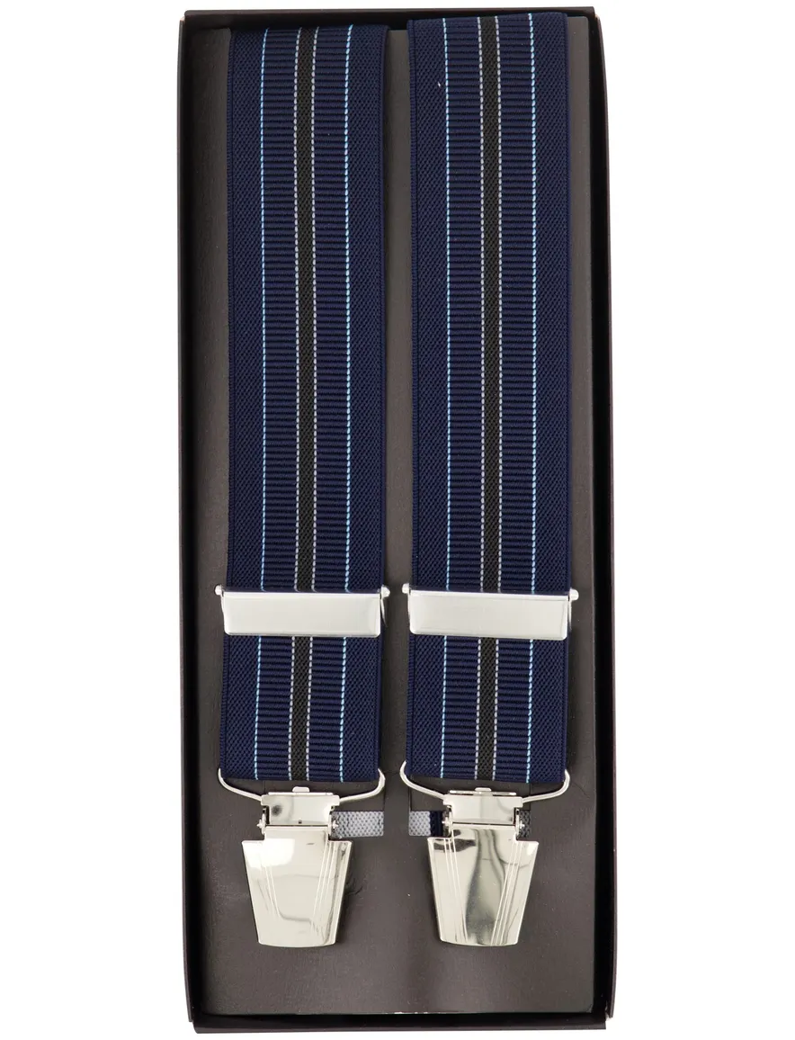 Bretels Lindenmann donkerblauw Hosenträger STC LINDENMAN