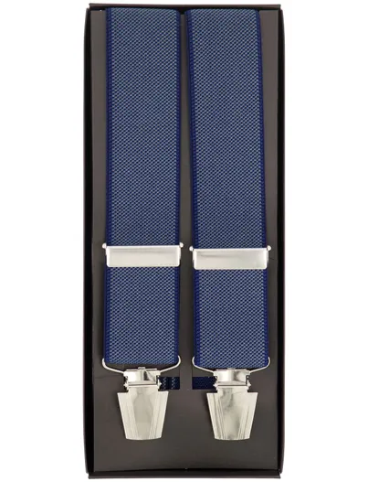 Lindenmann Lindenmann bretels donkerblauw geprint