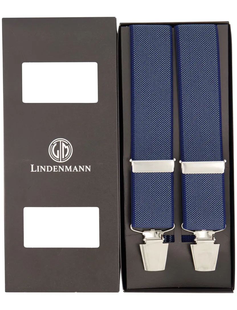 Bretels Lindenmann donkerblauw Hosenträger STC LINDENMAN