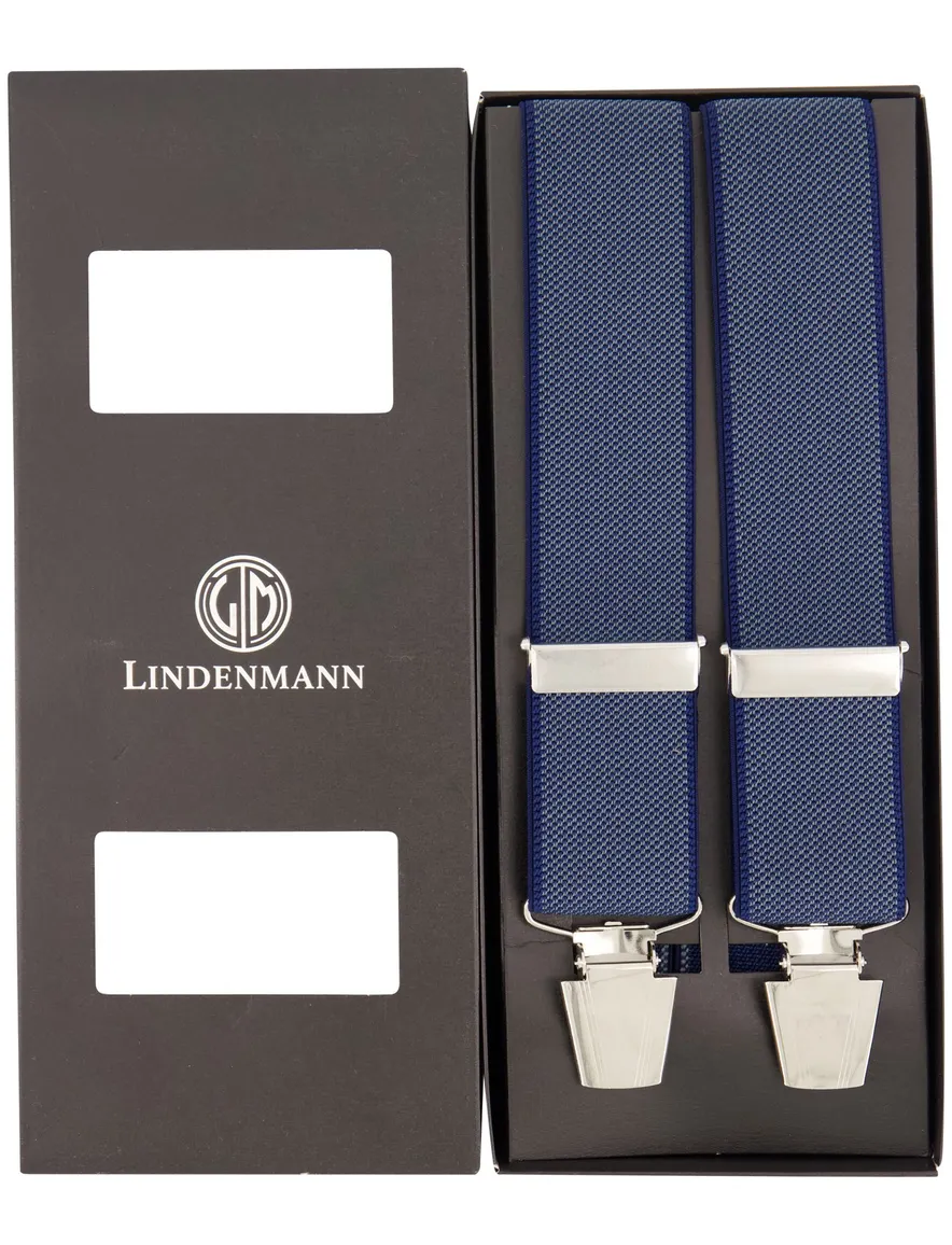 Bretels Lindenmann donkerblauw Hosenträger STC LINDENMAN