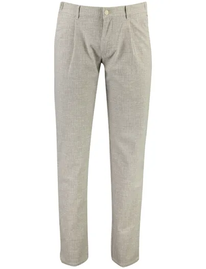 North84 Broek North84 beige chino bandplooi