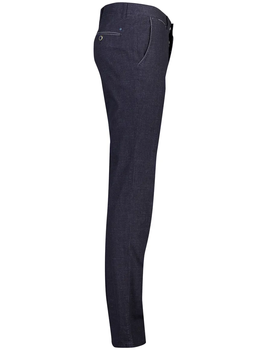 North84 chino donkerblauw geprint comfort