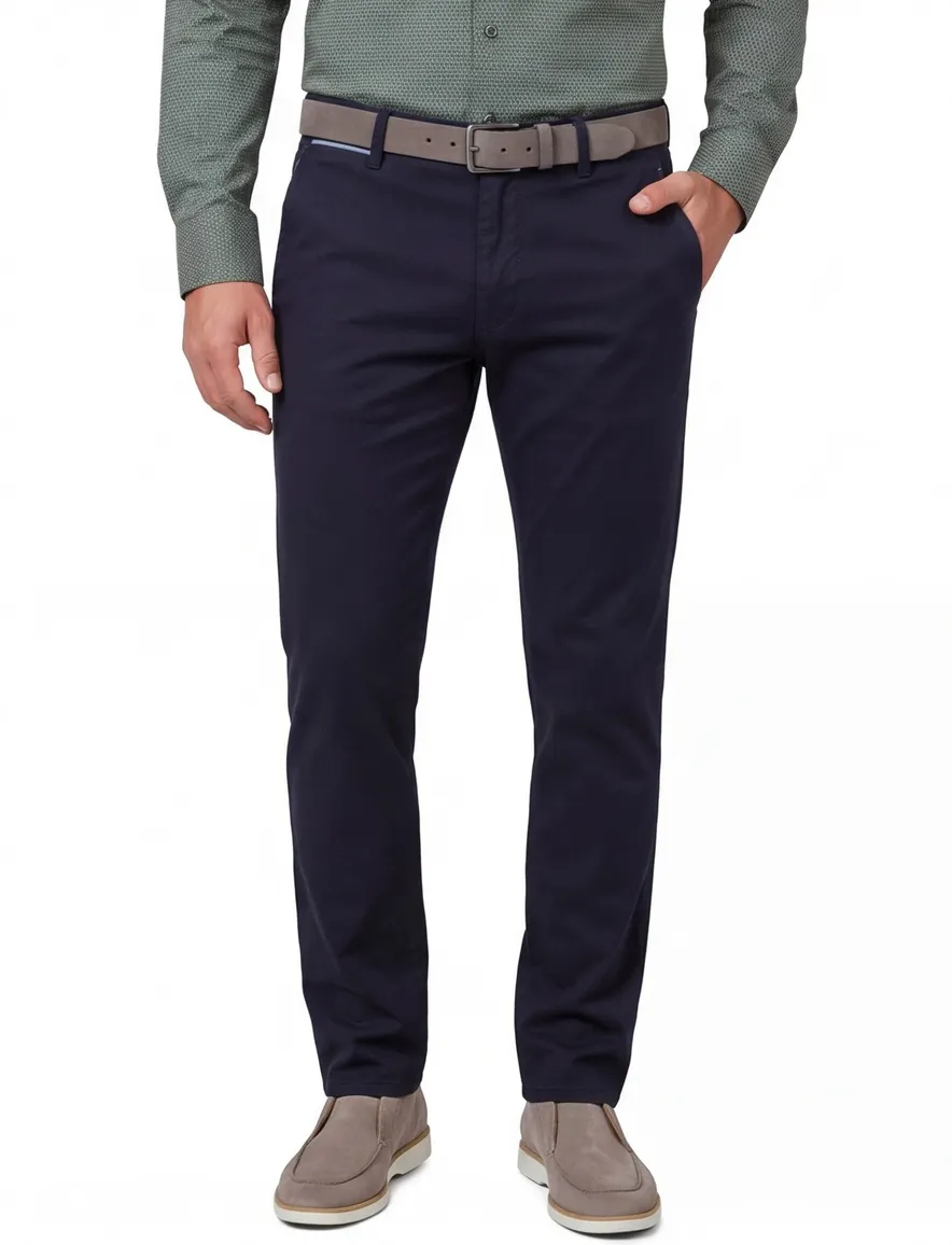 Broek North84 donkerblauw Luxury Comfort Chino 488