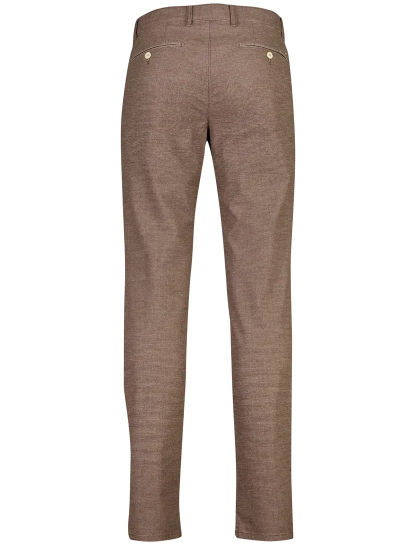 Broek North84 bruin geruit comfort