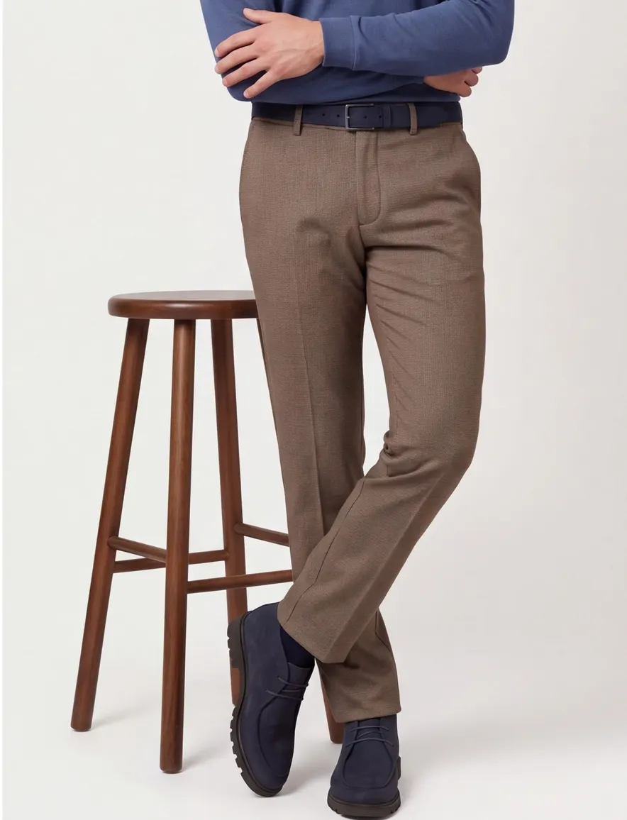 Broek North84 beige Luxury Comfort Chino 254
