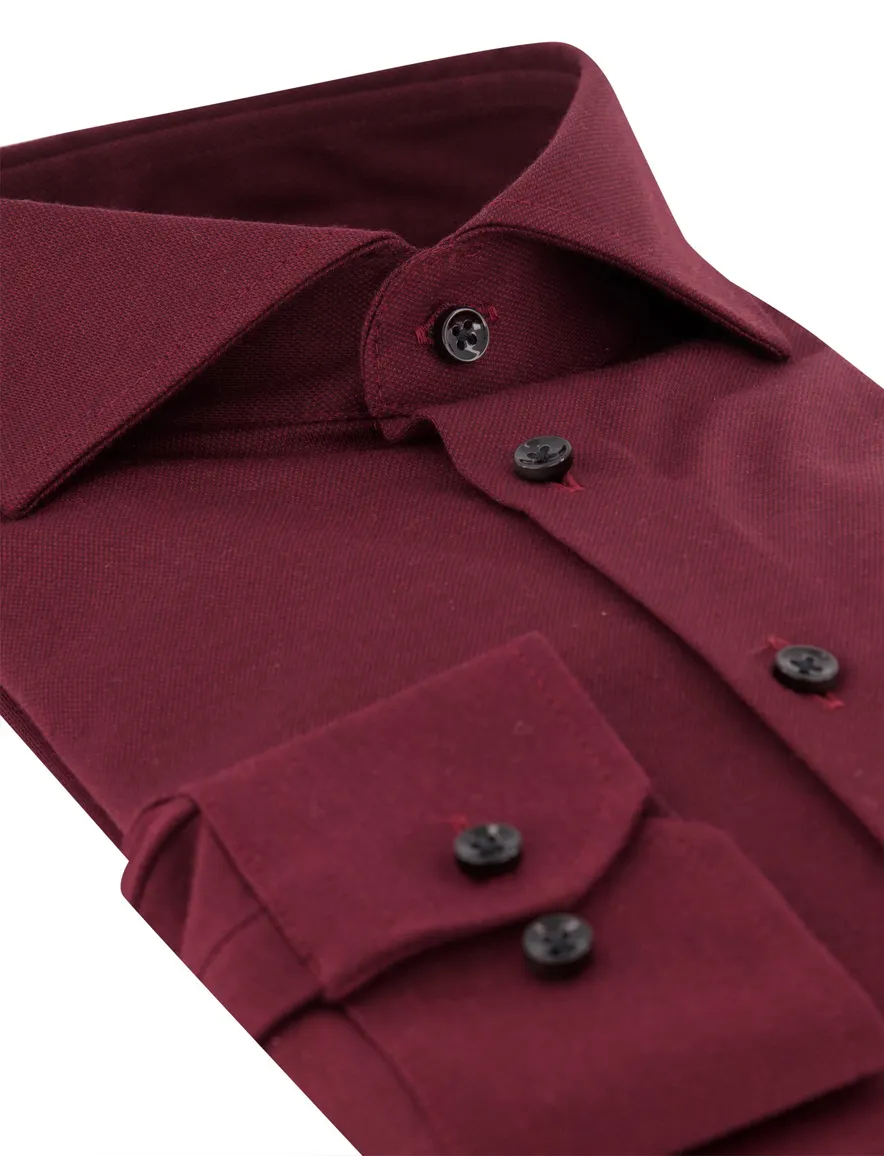Desoto overhemd bordeaux jersey