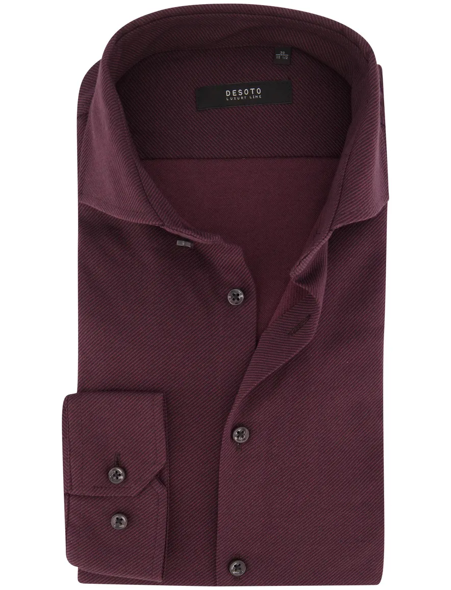 Overhemd Desoto aubergine