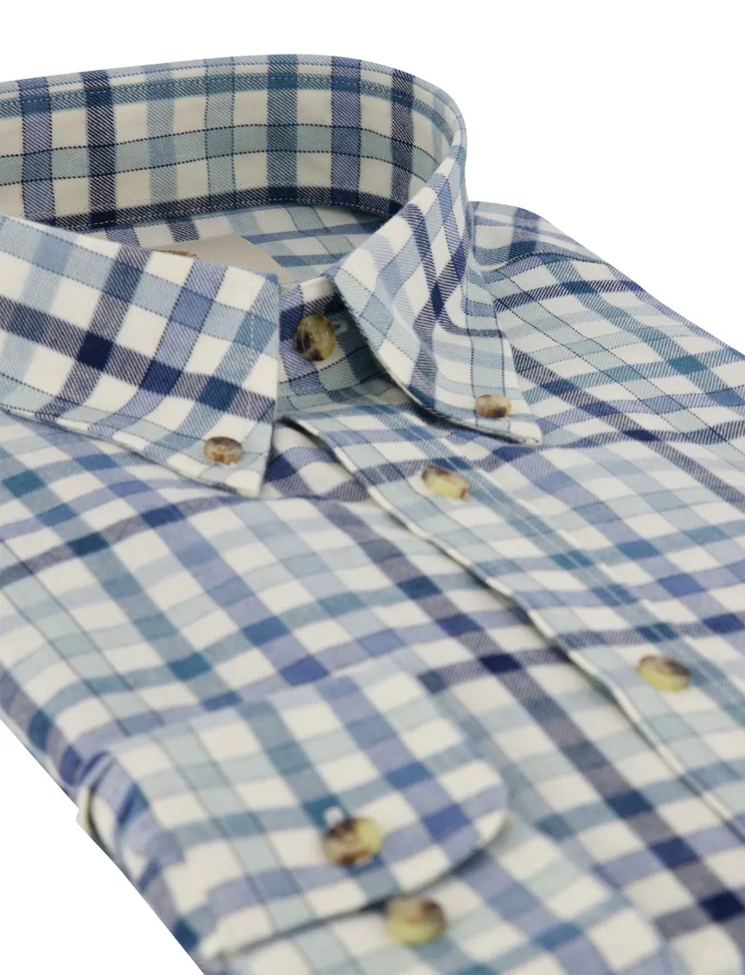 Overhemd Viyella blauw