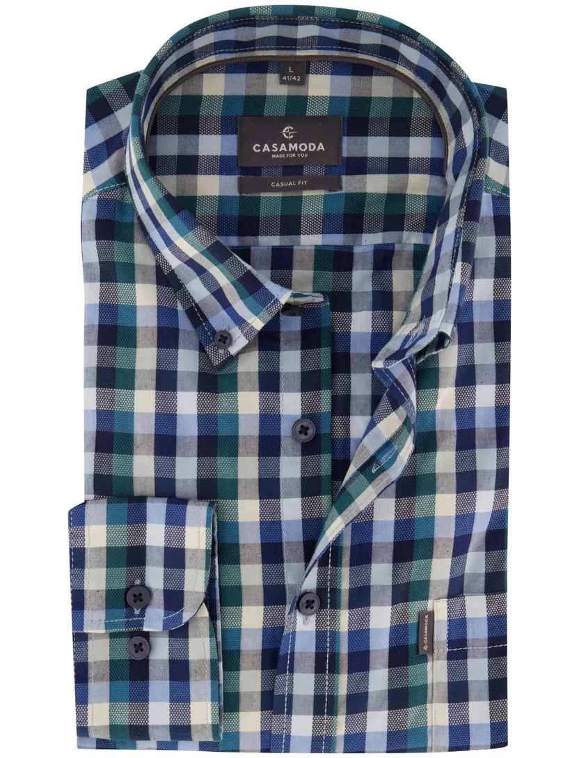 Overhemden Casa Moda Casual Fit blauw