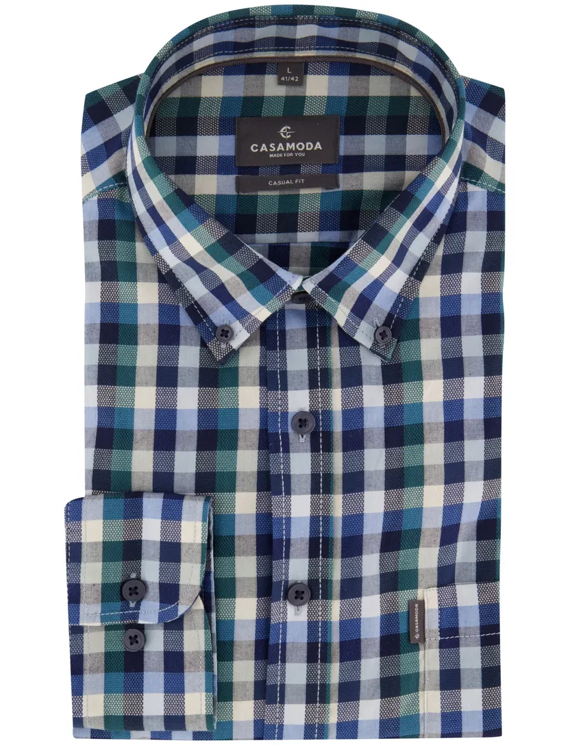 Overhemden Casa Moda Casual Fit blauw