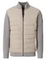 Casa Moda vest beige gevoerd effen