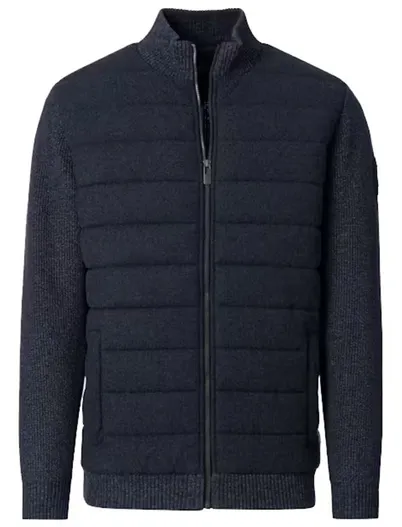 Casa Moda Casa Moda vest donkerblauw gemeleerd outdoor