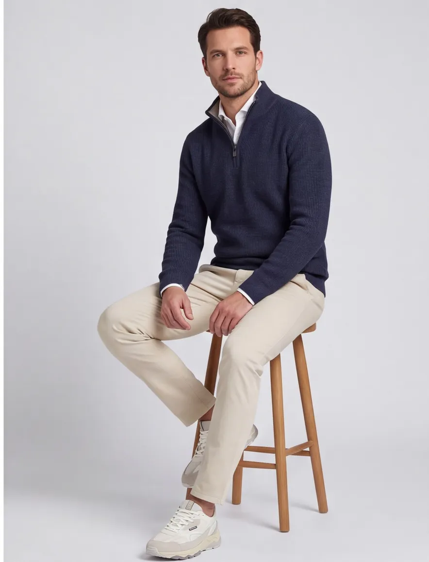 Trui Casa Moda donkerblauw