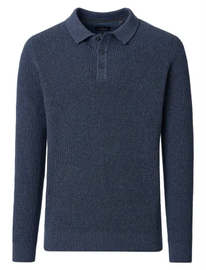 Casa Moda Trui Casa Moda donkerblauw katoen