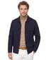 Casa Moda overshirt donkerblauw met rits en borstzak