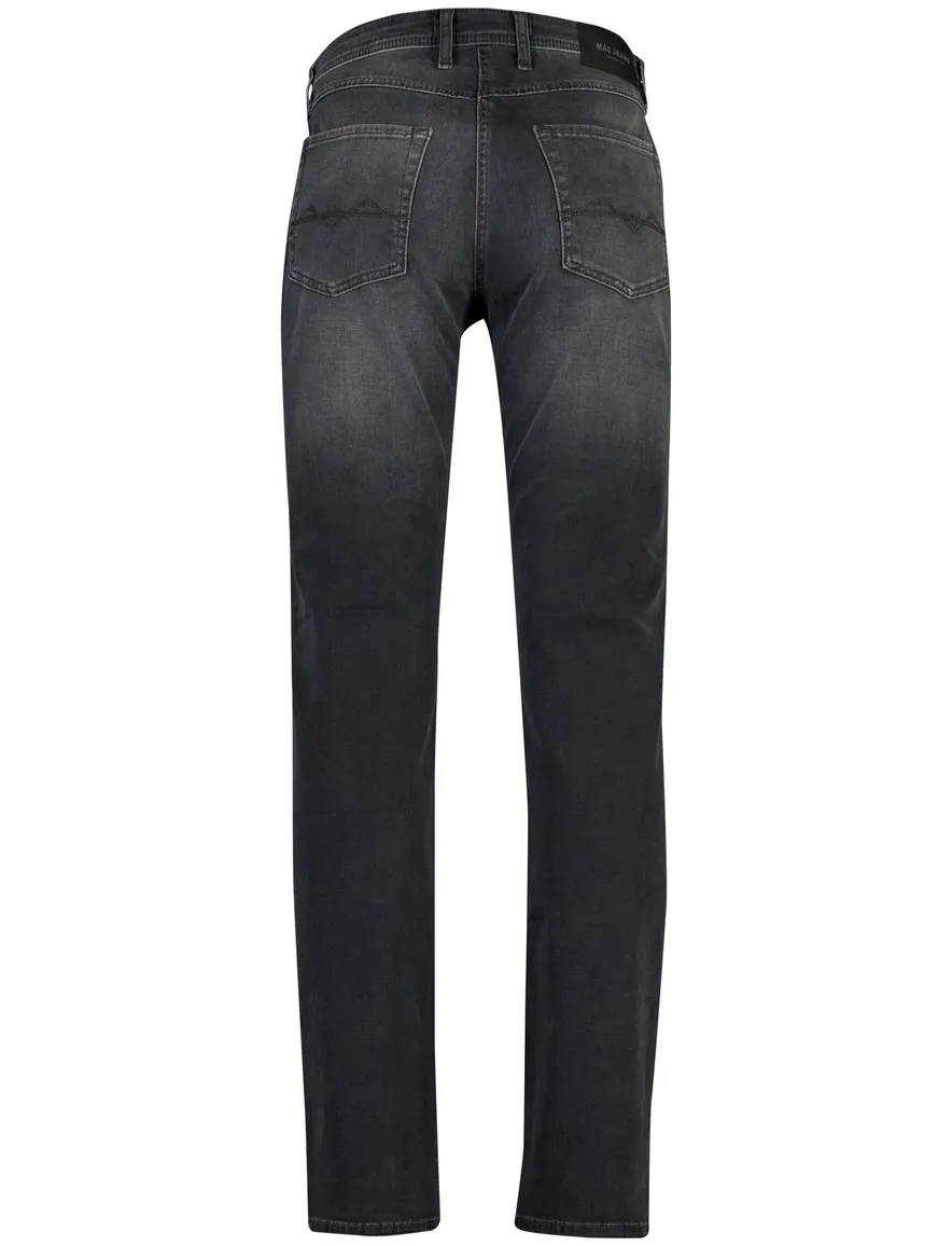 Mac Arne broek zwart gemeleerd 5 pocketmodel