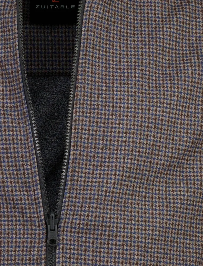 Vest Zuitable bruin polyester