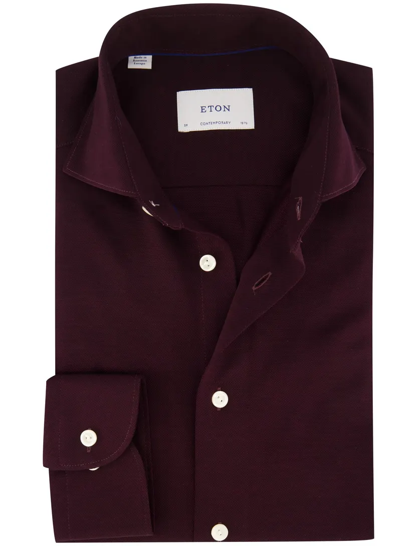Overhemden Eton Contemporary Fit bordeaux