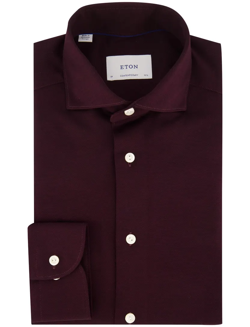 Overhemden Eton Contemporary Fit bordeaux