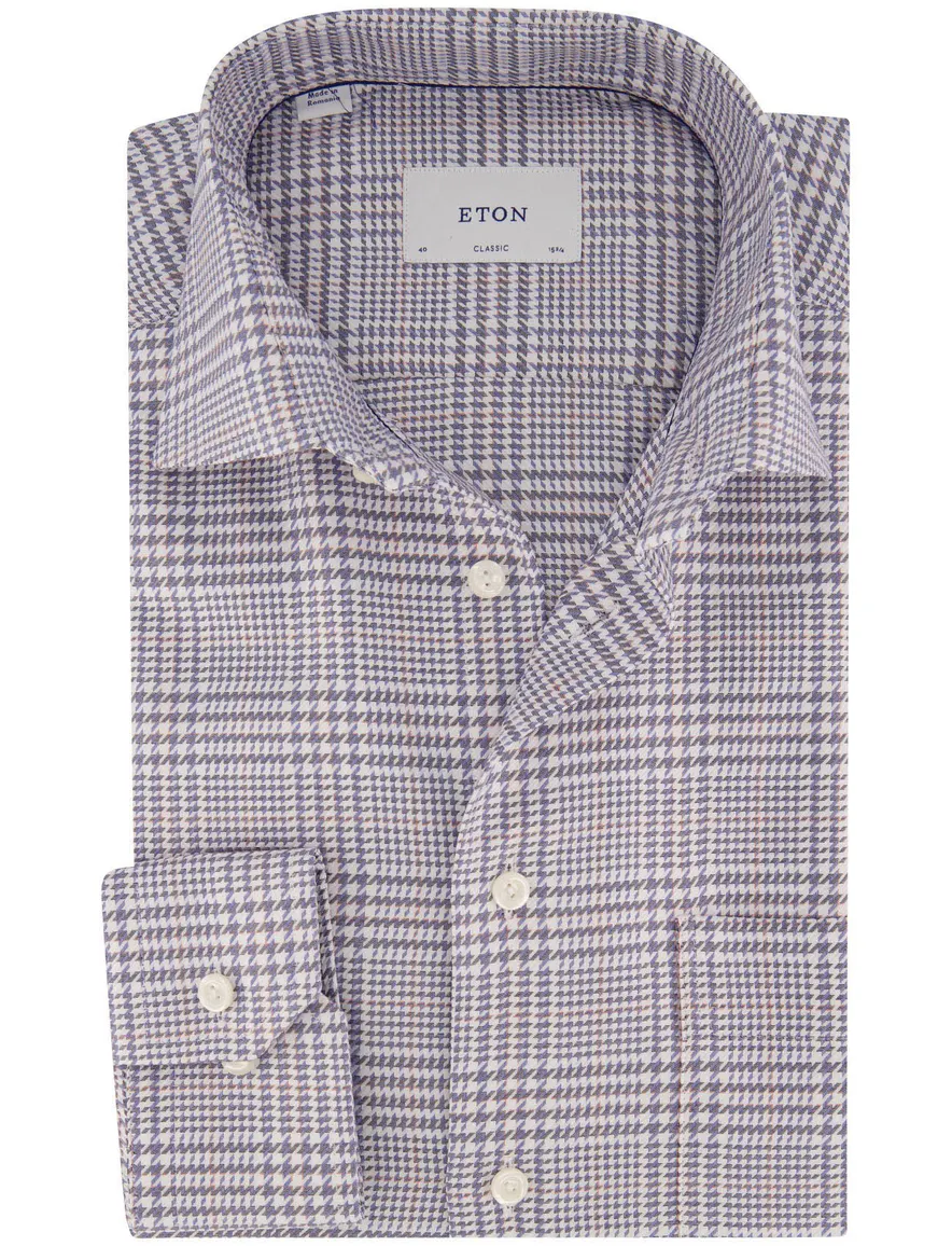 Overhemd Eton blauw