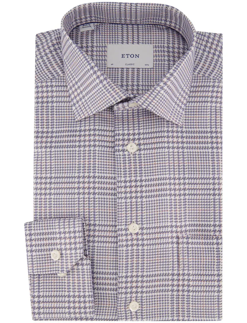 Overhemd Eton blauw