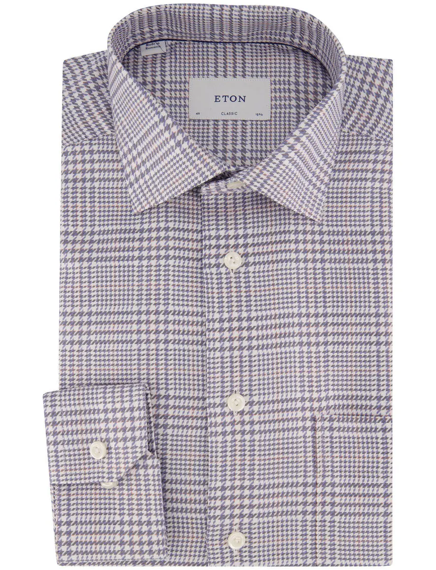 Overhemd Eton blauw