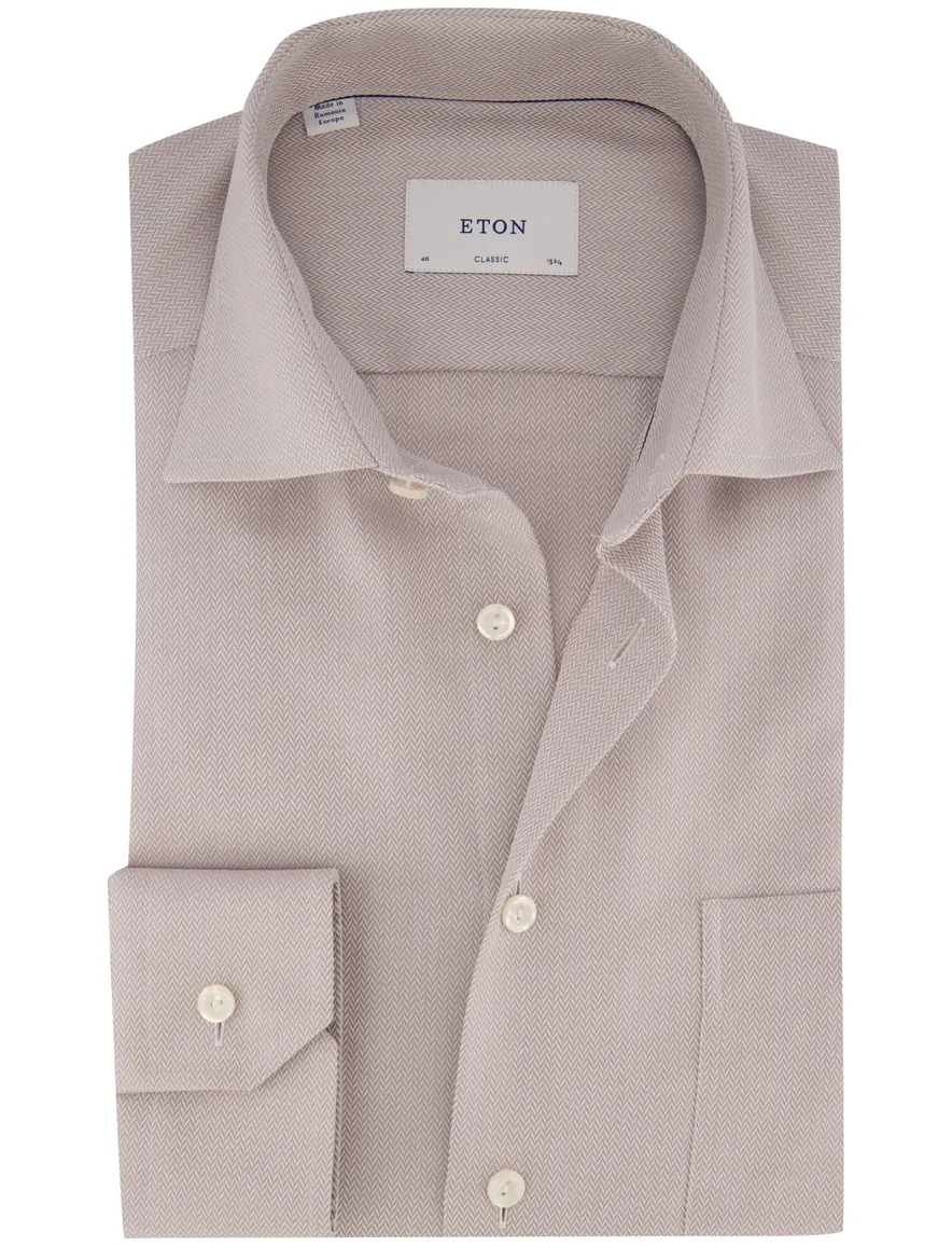 Overhemd Eton grijs