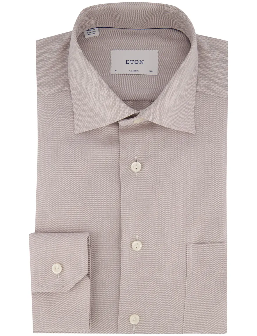 Overhemd Eton grijs