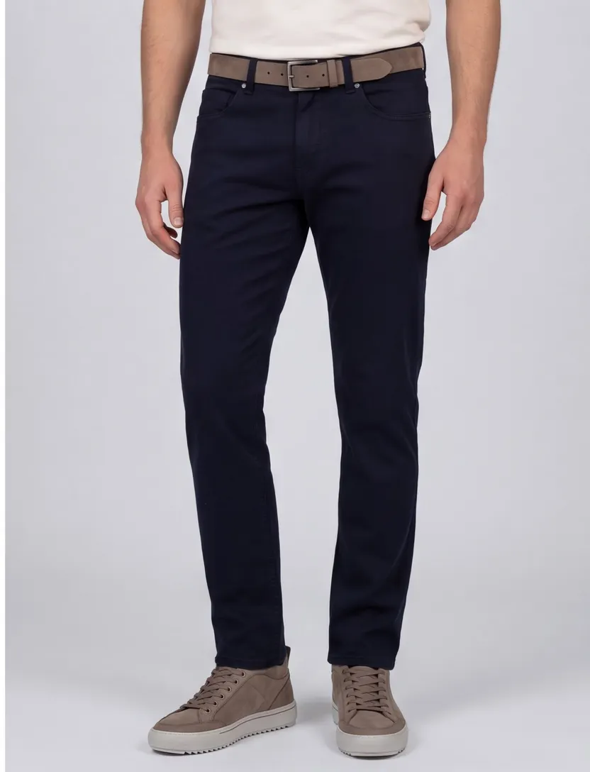 Broek Pierre Cardin Lyon donkerblauw normale fit