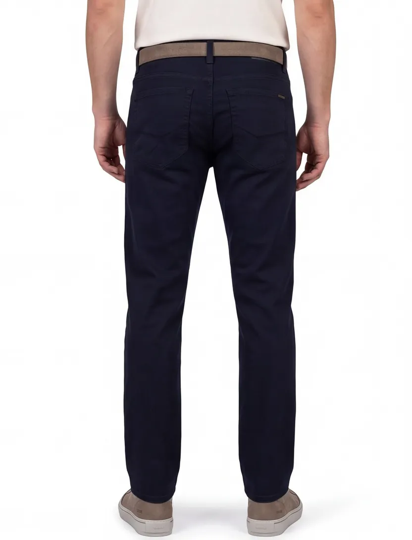 Broek Pierre Cardin Lyon donkerblauw normale fit