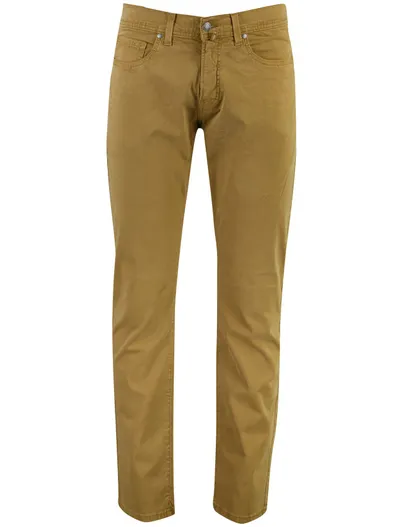 Pierre Cardin Broek Pierre Cardin Lyon bruin 5-pocket model