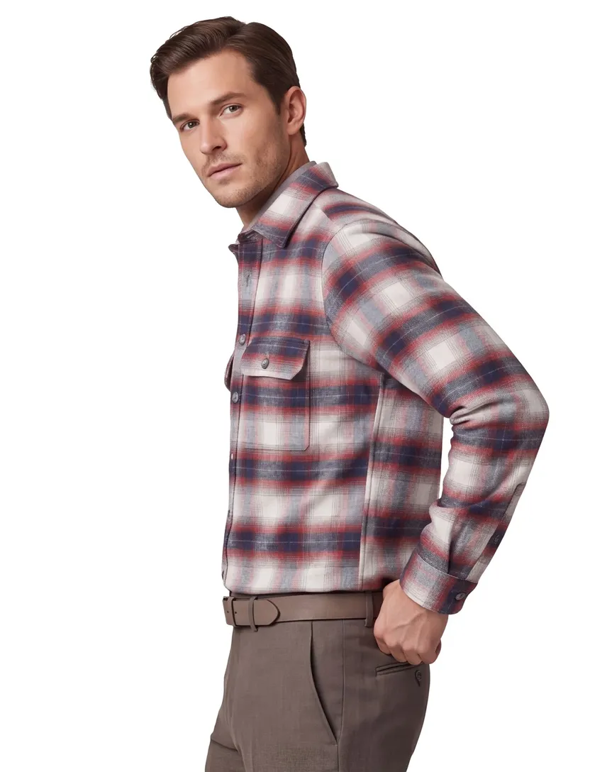 Overshirt Casa Moda Casual Fit rood