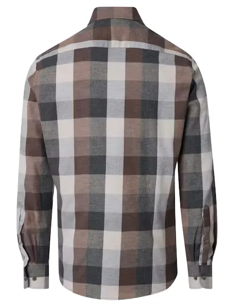 Overhemd Casa Moda Casual Fit bruin