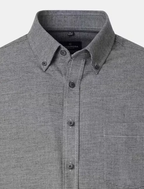Overhemd Casa Moda Casual Fit antraciet
