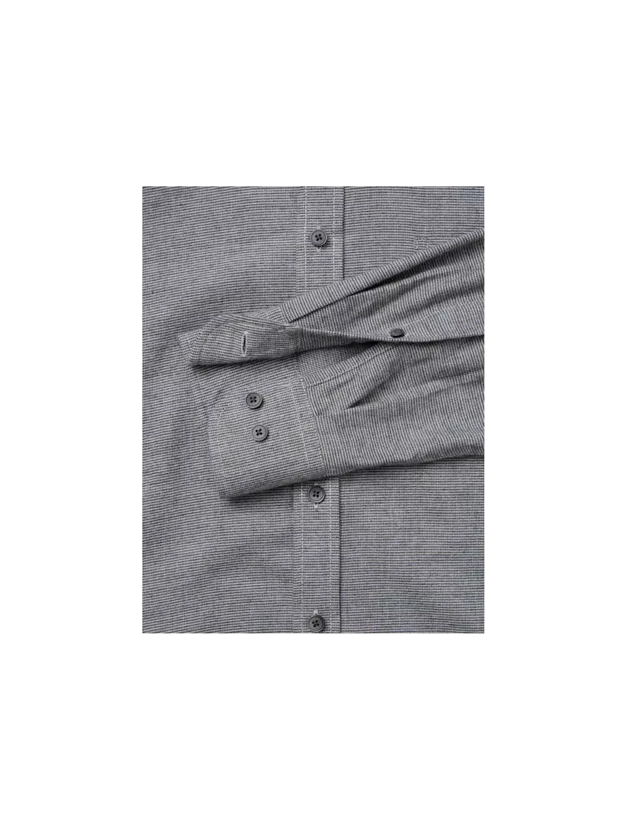 Casa Moda Casual Fit overhemd antraciet geprint