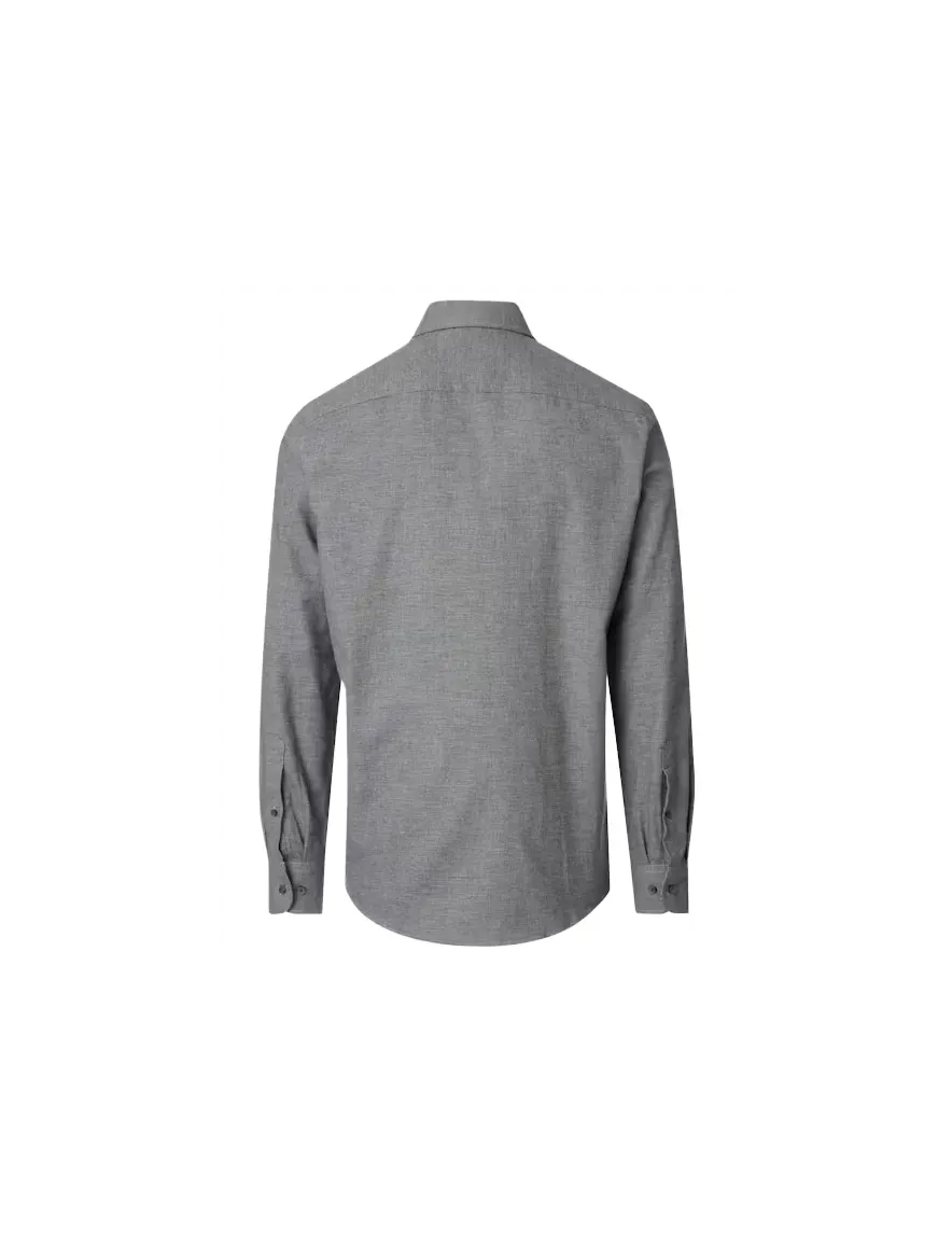 Casa Moda Casual Fit overhemd antraciet geprint