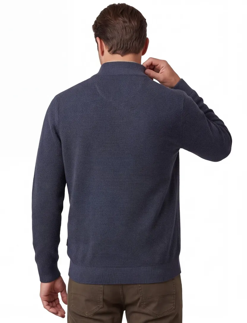 Trui Casa Moda donkerblauw gemeleerd