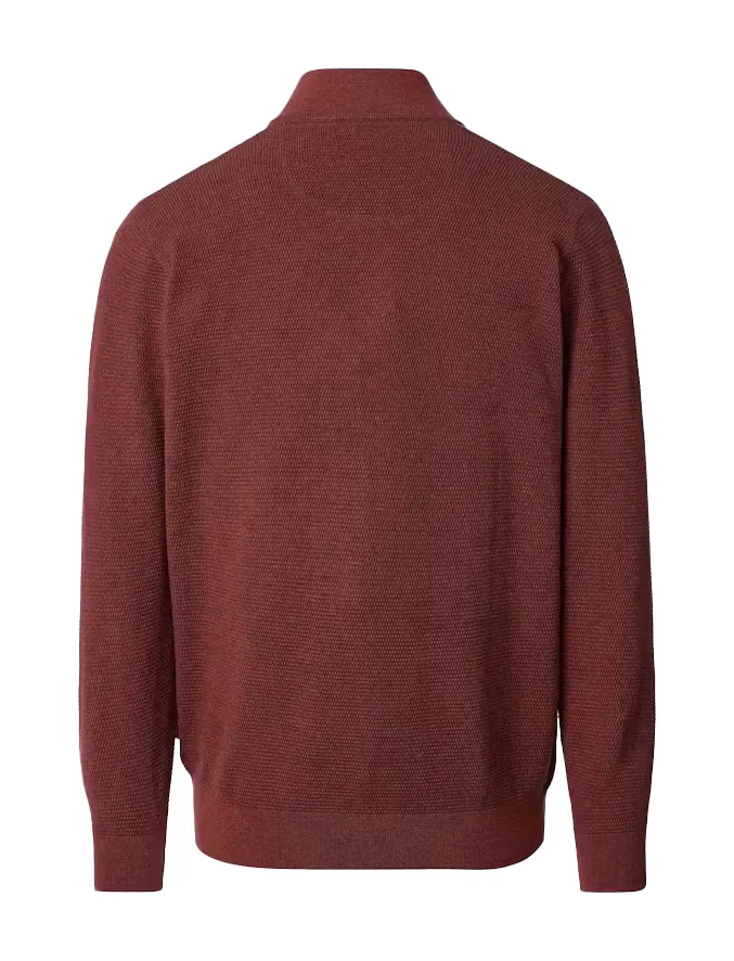 Casa Moda trui rood gemeleerd ronde hals