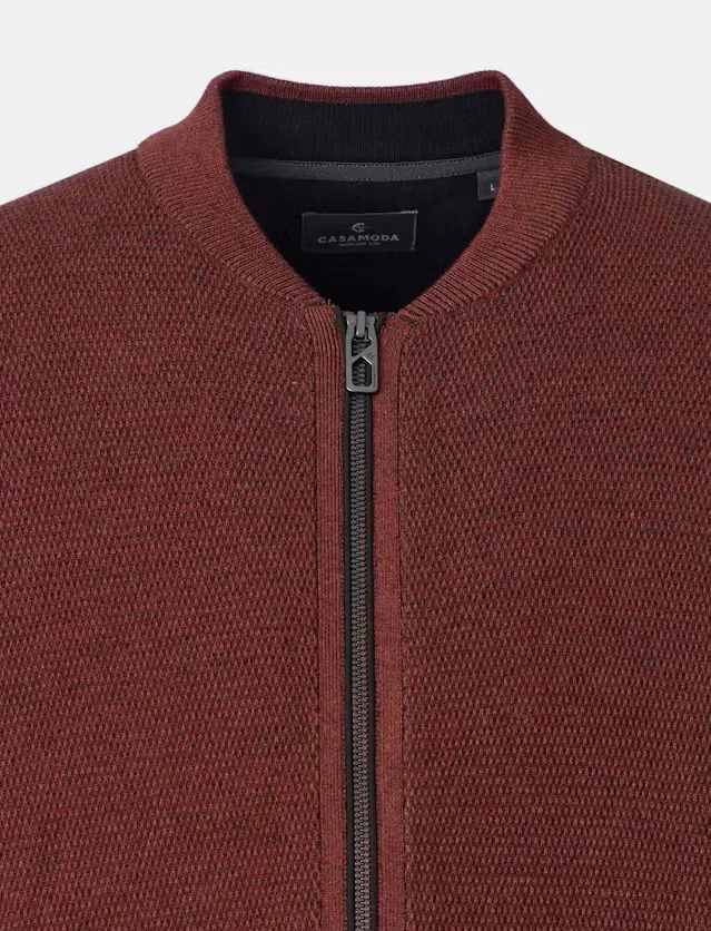 Casa Moda vest rood gebreid