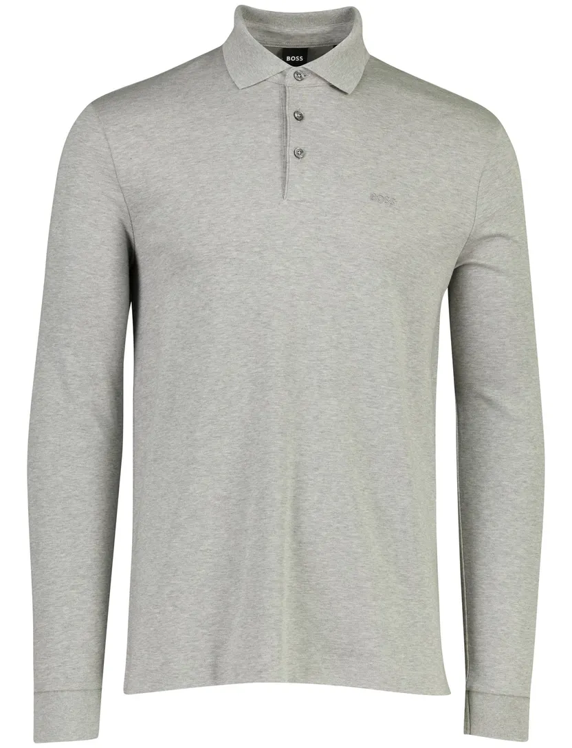 Poloshirt BOSS Black grijs