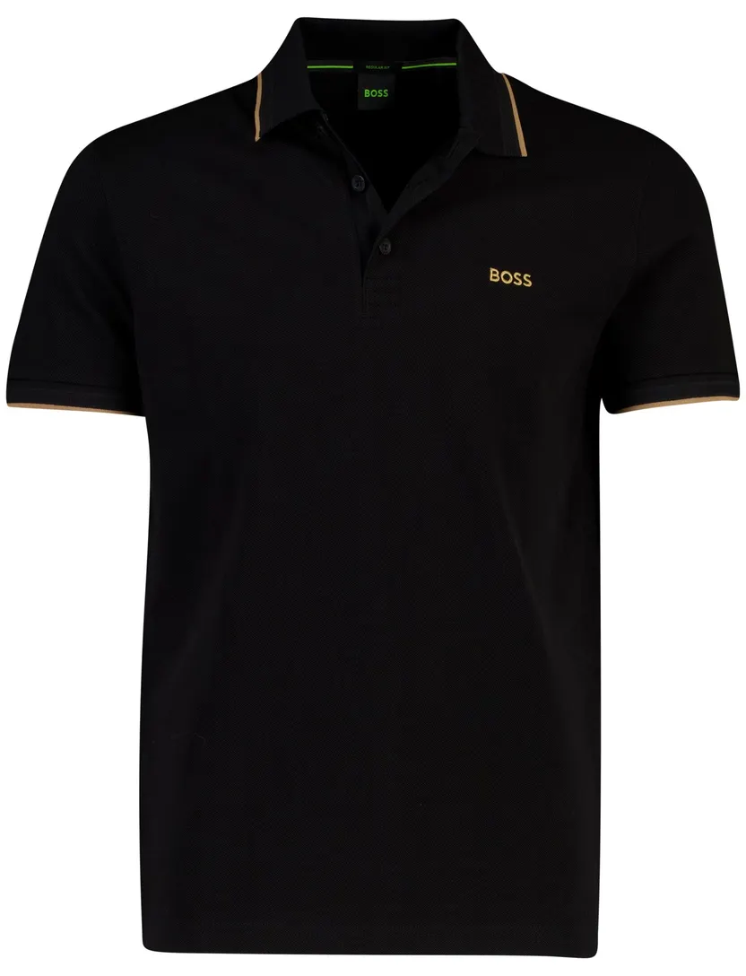 Poloshirt BOSS Green zwart BOSS Paddy